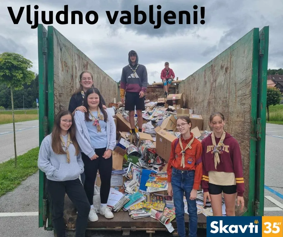 SKAVTSKA ZBIRALNA AKCIJA STAREGA PAPIRJA